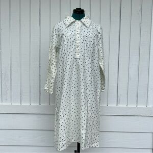 Loti Fashion: Vintage Warm Cotton Night Gown